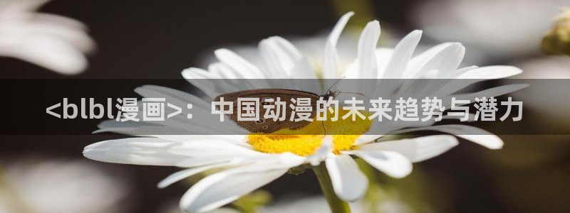漫画帝国韩漫免费观看网站：<blbl漫画>：中国动漫的未来趋势与潜力